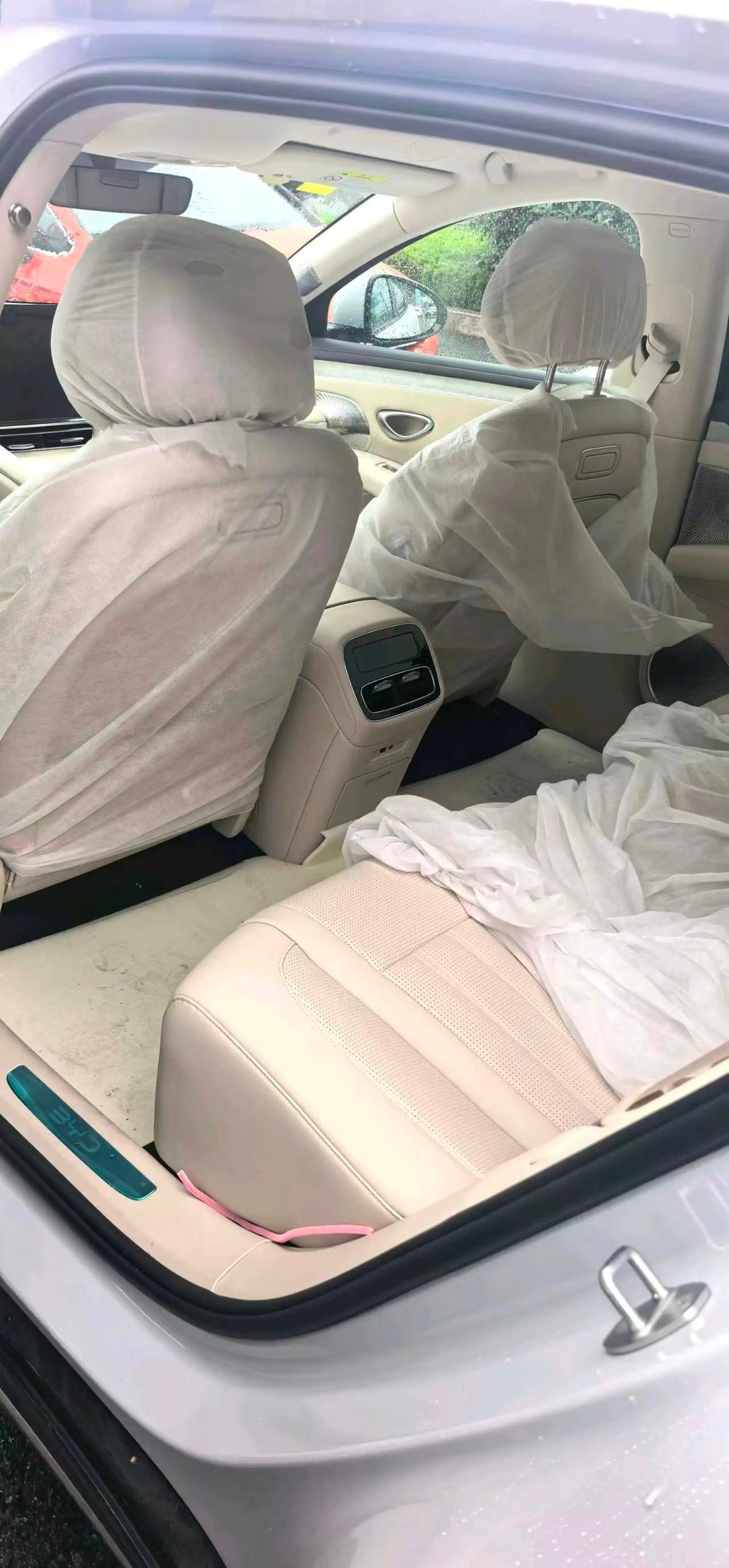 BYD sedan rear passenger seats and rear air vents